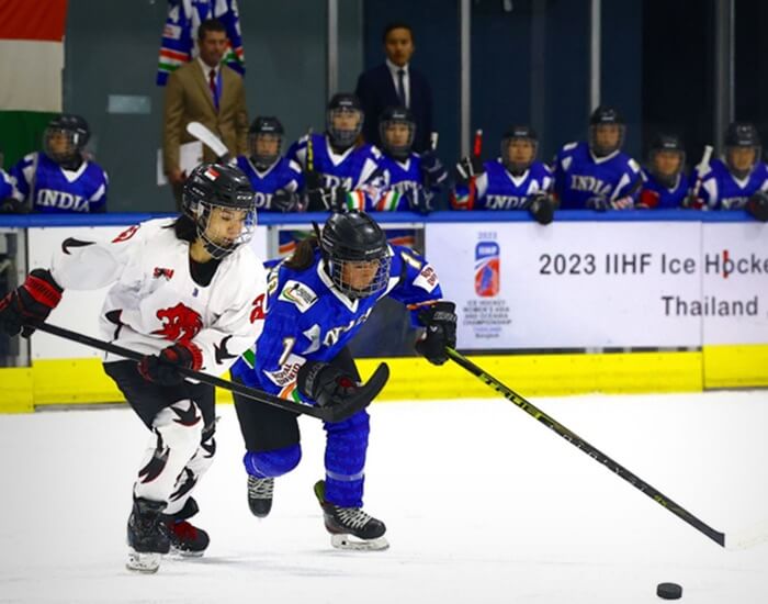 A scene from the IIHF Tournaments